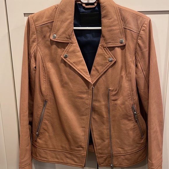 Storm & Marie Denmark Caramel Leather Jacket - Picture 10 of 15